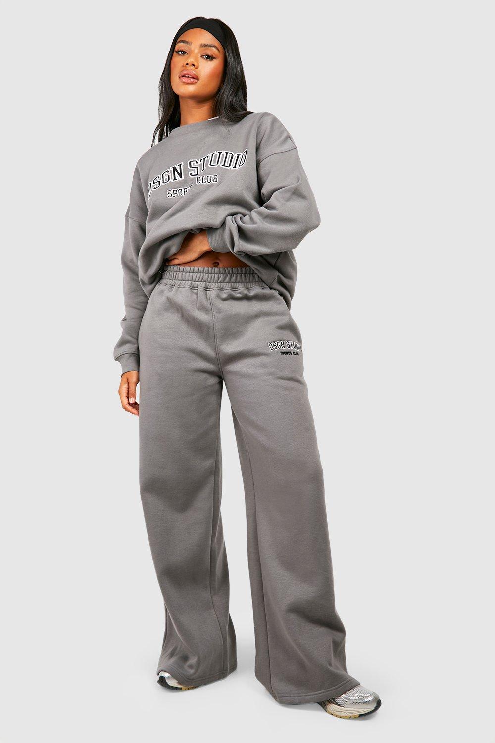 Dsgn Studio Applique Straight Leg Jogger boohoo IE